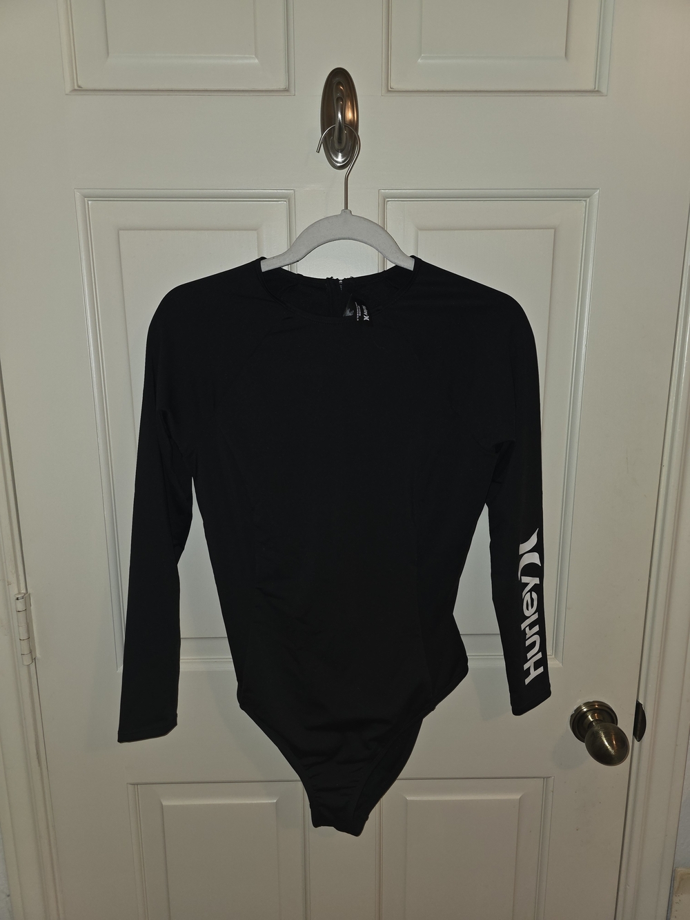 Hurley Black Long Sleeve One-Piece Swimsuit